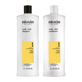 Nioxin System 1 Shampoo & Conditioner Litre Duo