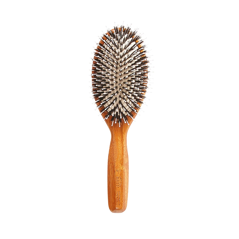 BASS Boar Nylon Bristle Cushion Bamboo Brush