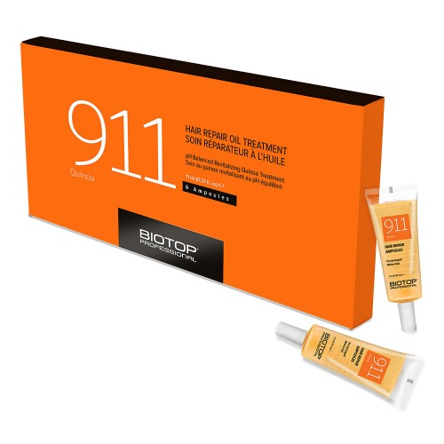 Biotop Professional 911 Quinoa Hair Repair Oil Treatment 6 x 11mL