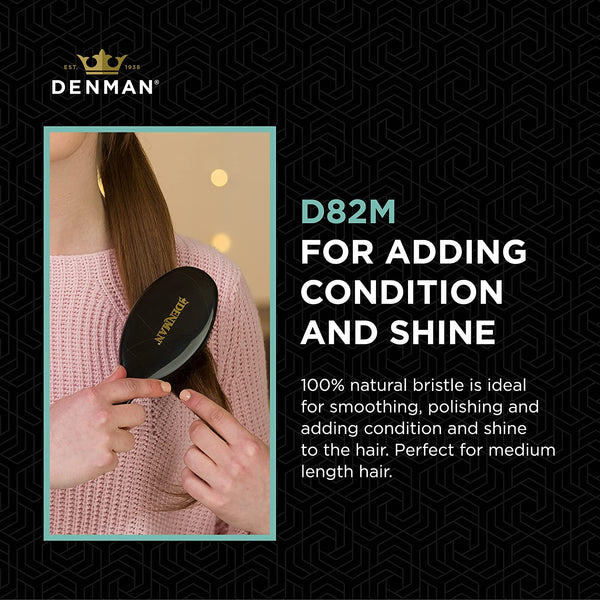 Denman Boar Bristle Cushion Brush