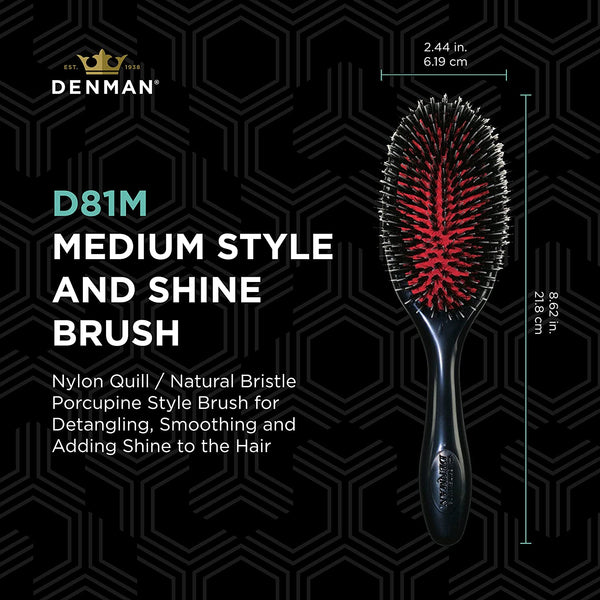 Denman Nylon & Boar Bristle Cushion Brush