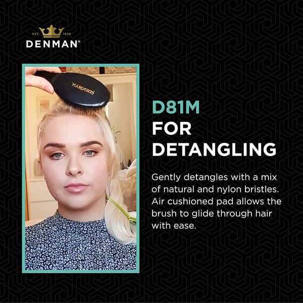 Denman Nylon & Boar Bristle Cushion Brush