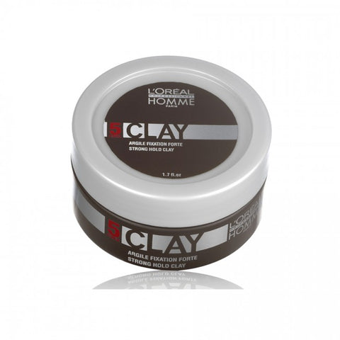 L'Oréal Professionnel Homme Clay Strong Hold Clay 50ml – FABOVE