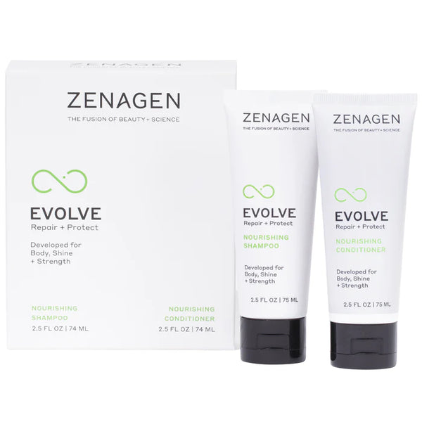 Zenagen Evolve Nourishing Shampoo and Conditioner Travel Kit