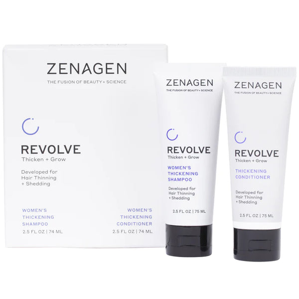 Zenagen Revolve Women's Thickening Shampoo and Conditioner Travel Kit