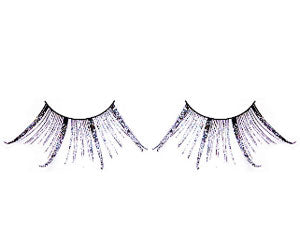 Baci Lingerie Starlight Black Purple Feather Eyelashes, #492