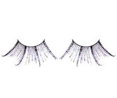 Baci Lingerie Starlight Black Purple Feather Eyelashes, #492