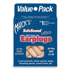 Mack's SafeSound Ultra Soft Foam Earplugs, #925 5 pairs