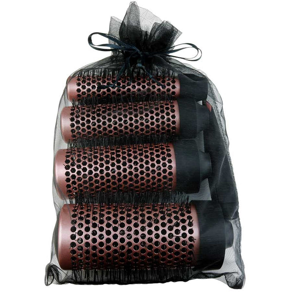 Aria Beauty 4-Piece Round Hair Brush Set