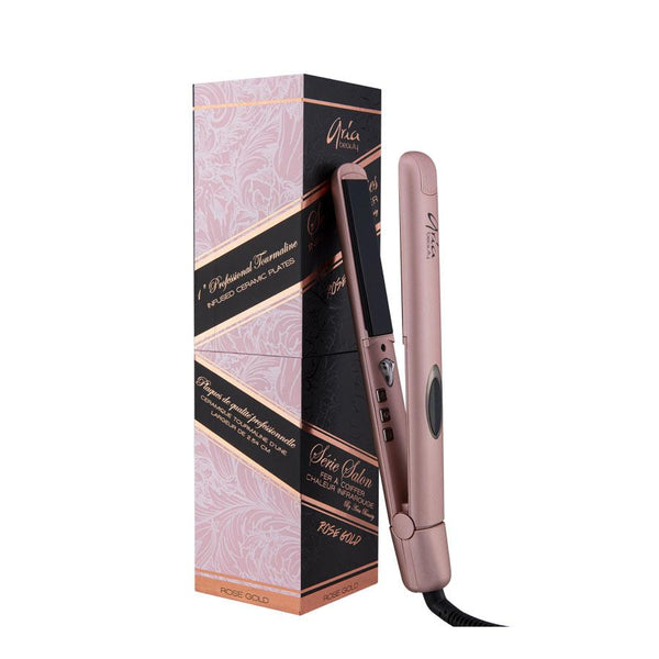 Aria Beauty Tourmaline Ceramic Hair Straightener 1”