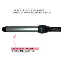 Aria Beauty The Trifecta Salon Series Collection Professional 3 Piece Curler Set
