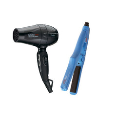 BaBylissPro Bambino Travel Hairdryer & FITI Babii Mini Iron Set