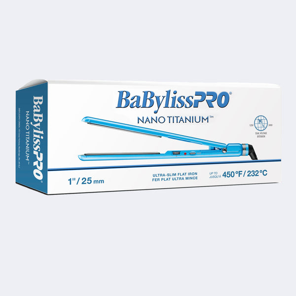 BaBylissPRO Nano Titanium Ultra Slim Flat Iron 1