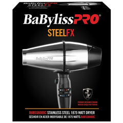 BaBylissPro STEELFX Stainless Steel Hairdryer BABSS8000C