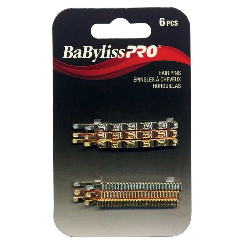 BaBylissPRO Textured Hair Pins Set, 6pc