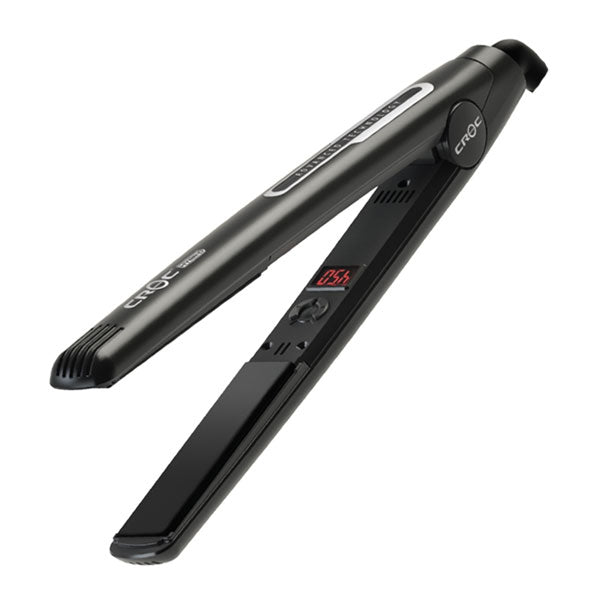 CROC Hybrid Black Titanium Flat Iron 1"