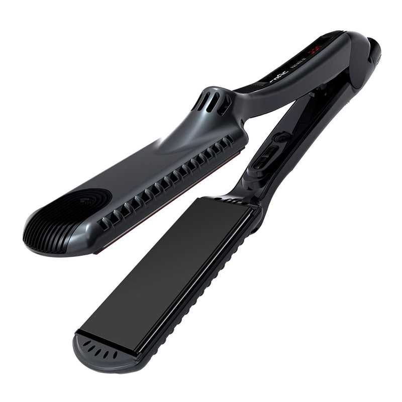 CROC PREMIUM Black Titanium Flat Iron 1-1/2"