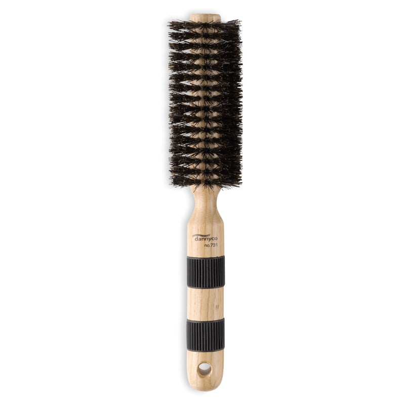 Dannyco Boar Oak-Wood Circular Brush with Rubber Grips 731