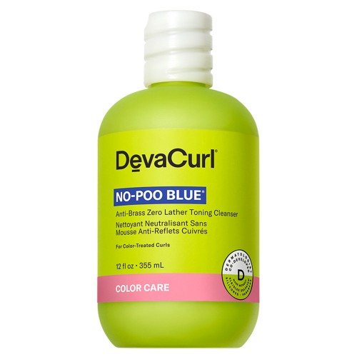 DevaCurl No-Poo Blue Anti-Brass Toning Cleanser 12oz