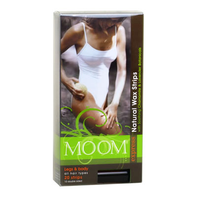 MOOM Express Pre Waxed Strips for Legs & Body