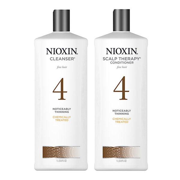 Nioxin Cleanser & Scalp Therapy Litre Duo System 4