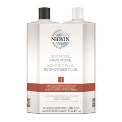 Nioxin Cleanser & Scalp Therapy Litre Duo System 4
