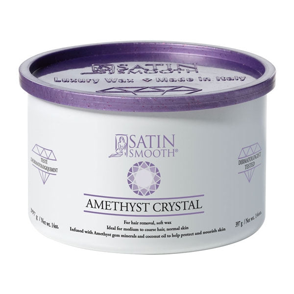 Satin Smooth Amethyst Crystal Cream Wax 14oz