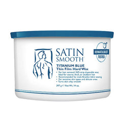 Satin Smooth Titanium Blue Thin Film Hard Wax 14oz