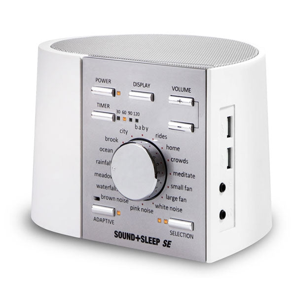 Sound+Sleep SE White/Silver Adaptive Sound Sleep Therapy System