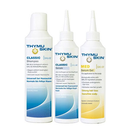 ThymuSkin Classic Shampoo + Serum + Gel Combo, 200ml Each